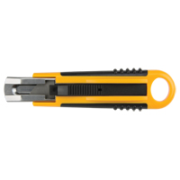 Self-Retracting Knife ATK1000, 18 mm, Carbon Steel, Plastic Handle Sécurité Médic