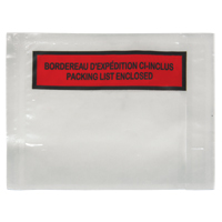 Packing List Envelope, 4-1/2" L x 5-1/2" W, Backloading Style Sécurité Médic