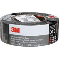 DT8 All-Purpose Duct Tape, 8 mils, Black, 48 mm (2") x 55 m (180') Sécurité Médic