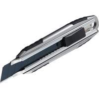 Couteau autoverrouillable, 18 mm, Acier au carbone, Robuste, Prise en Aluminium Sécurité Médic