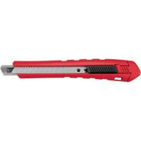 Snap-Off Knife, 9 mm, Carbide, Rubber/Polypropylene Handle Sécurité Médic