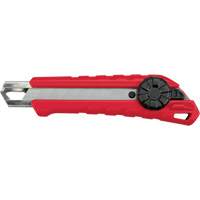 Snap-Off Knife, 18 mm, Carbide, Rubber/Polypropylene Handle Sécurité Médic