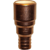 Adaptateur de tuyau, Embout femelle x PEX cannel&eacute;, 1/2" dia., Cuivre/PVC-C Sécurité Médic