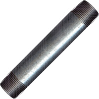 Raccord long, Galvanis&eacute;, 1/2", NPT x NPT Sécurité Médic