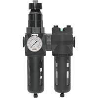Manual Drain Filter, Regulator & Coalescing Filter with Standard Bowl Modulair 400, 1/4" NPT, 150 PSI, 9.1 fl. oz. Capacity Sécurité Médic