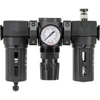 Filter, Regulator & Lubricator Modulair 300 with Manual Drain & Standard Bowl, 3/8" NPTF Sécurité Médic