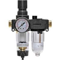 Filter/Regulator & Lubricator with Gauge Modulair 200, 1/4" NPTF Sécurité Médic