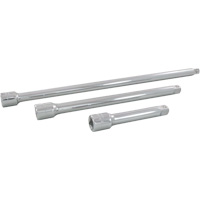 Jeu de rallonges pour douilles, Prise de 1/2", Fini Chrome, 3 Mcx Sécurité Médic