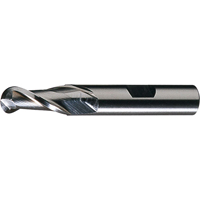 CLEVELAND Centre Cutting Ball Nose Single End Finishers, 3/4" Dia., 2 Flutes, High Speed Steel Sécurité Médic
