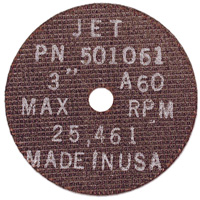 POWERPLUS&reg; Cut-Off Wheel, 3" x 1/32", 3/8" Arbor, Type 1, 25100 RPM Sécurité Médic