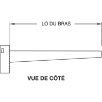 Cantilever Column, Double, 4" W x 10' H Sécurité Médic