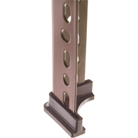 Accessoires pour corni&egrave;res perfor&eacute;es - Pied en plastique (montant simple) Sécurité Médic