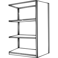 Interlok Shelving Unit, Steel, Boltless, 800 lbs. Capacity, 36" W x 76" H x 24" D Sécurité Médic