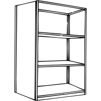 Interlok Shelving Unit, Steel, Boltless, 800 lbs. Capacity, 36" W x 76" H x 24" D Sécurité Médic