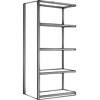 Interlok Shelving Unit, Steel, Boltless, 800 lbs. Capacity, 36" W x 100" H x 24" D Sécurité Médic