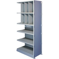 &eacute;l&eacute;ment de rayonnage Interlok, Acier, Sans boulons, Capacit&eacute; 550 lb, 48" la x 88" h x 12" p Sécurité Médic