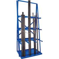 R&acirc;telier de rangement pour barre, Vertical, 3 Niveaux, 36" la x 24" p x 84" h, 3000 lb Cap. Sécurité Médic