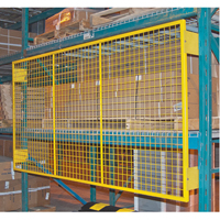 Grilles de protection arri&egrave;re pour palettier, 96" la x 48" h, Ferrures de 6" Sécurité Médic