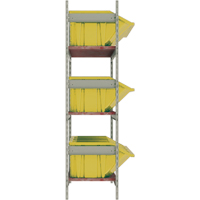 &eacute;tag&egrave;res larges avec bacs g&eacute;ants en plastique, Acier, Sans boulons, Capacit&eacute; 800 lb, 66" la x 60" h x 18" p Sécurité Médic