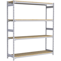 &eacute;tag&egrave;re-classeur de grande largeur, Acier, 4 Tablettes, 72" la x 18" p x 84" h Sécurité Médic