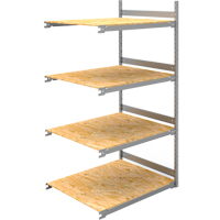 &eacute;tag&egrave;re-classeur de grande largeur, Acier, 4 Tablettes, 42" la x 32" p x 84" h, Ensemble Ajout Sécurité Médic
