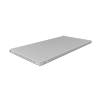 Slotted Angle Shelf, Galvanized Steel, 48" W x 18" D Sécurité Médic