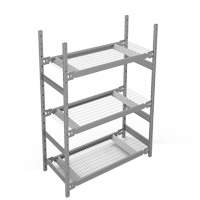 &eacute;tag&egrave;re de grande largeur, Acier, Sans boulons, Capacit&eacute; 1340 lb, 42" la x 60" h x 18" p Sécurité Médic
