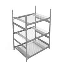 &eacute;tag&egrave;re de grande largeur, Acier, Sans boulons, Capacit&eacute; 1340 lb, 42" la x 60" h x 32" p Sécurité Médic