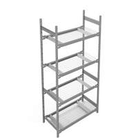 &eacute;tag&egrave;re de grande largeur, Acier, Sans boulons, Capacit&eacute; 1340 lb, 42" la x 84" h x 18" p Sécurité Médic