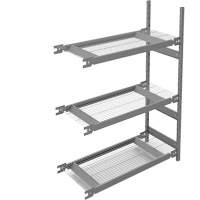 &eacute;tag&egrave;re de grande largeur, Acier, Sans boulons, Capacit&eacute; 1340 lb, 42" la x 60" h x 18" p Sécurité Médic