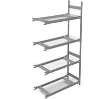 &eacute;tag&egrave;re de grande largeur, Acier, Sans boulons, Capacit&eacute; 1340 lb, 42" la x 84" h x 18" p Sécurité Médic