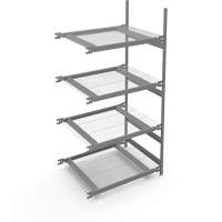 &eacute;tag&egrave;re de grande largeur, Acier, Sans boulons, Capacit&eacute; 1340 lb, 42" la x 84" h x 32" p Sécurité Médic