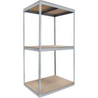 Rayonnage robuste, Acier, Sans boulons, Capacit&eacute; 1200 lb, 48" la x 84" h x 36" p Sécurité Médic