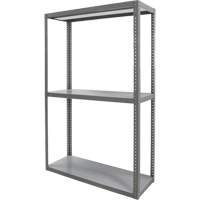 &eacute;tag&egrave;re robuste, Acier, Boulonn&eacute;, Capacit&eacute; 3000 lb, 36" la x 72" h x 24" p Sécurité Médic