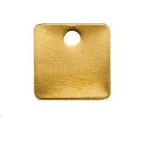 Blank Tags, Brass, 1.25" dia Sécurité Médic