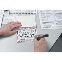 OTS WHMIS Labels, Vinyl, Sheet, 5" L x 5" W Sécurité Médic