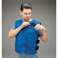 Vestes de refroidissement avec pochettes pour insertions ALLEGRO INDUSTRIES, Grand, Bleu royal Sécurité Médic