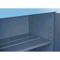 ChemCor&reg; Lined Acid/Corrosive Storage Cabinets, 30 gal., 43" x 44" x 18" Sécurité Médic