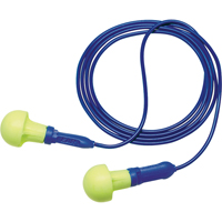 Bouchons d'oreilles d&eacute;tectables E-A-R Push-ins, Avec cordon, Taille unique, Vrac - Sac en poly, NRR dB NRR 28 dB Sécurité Médic