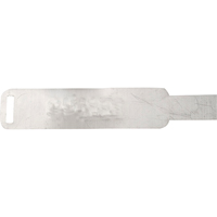 Aluminum Blank Tags, 1" W x 5-3/4" H Sécurité Médic