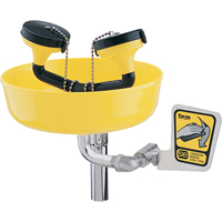 Eyewash Station, Supply Pipe Mount Installation, Plastic Bowl Sécurité Médic