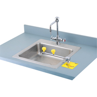 Swing-Away Eyewash Station, Counter-Mount Installation Sécurité Médic