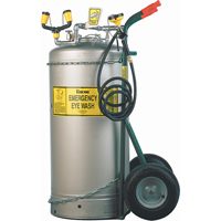 Self-Contained Eyewash With Dolly Cart, Pressurized, 7 gal. Capacity, Meets ANSI Z358.1 Sécurité Médic