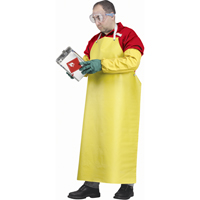 Flame Resistant Aprons, Neoprene/Polyester, 48" L x 35" W, Yellow Sécurité Médic