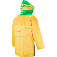 Neo-Slick Chemical & Acid Resistant Rain Jacket, Small, Yellow, Neoprene Sécurité Médic