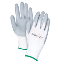 Lightweight Breathable Coated Gloves, 8/Medium, Foam Nitrile Coating, 13 Gauge, Polyester Shell Sécurité Médic