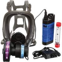 Appareils de protection respiratoire (APR) &agrave; &eacute;puration d'air motoris&eacute; port&eacute;s sur le visage Powerflow, Respirateur &agrave; masque, Pile NiCd Sécurité Médic