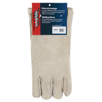 Premium Welder's Gloves, Split Cowhide, Size Large Sécurité Médic