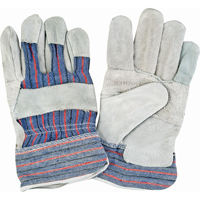 Standard-Duty Patch Palm Fitters Gloves, X-Large, Split Cowhide Palm, Cotton Inner Lining Sécurité Médic