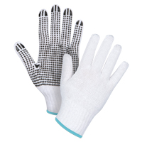 Dotted String Knit Gloves, Poly/Cotton, Single Sided, 7 Gauge, X-Large Sécurité Médic